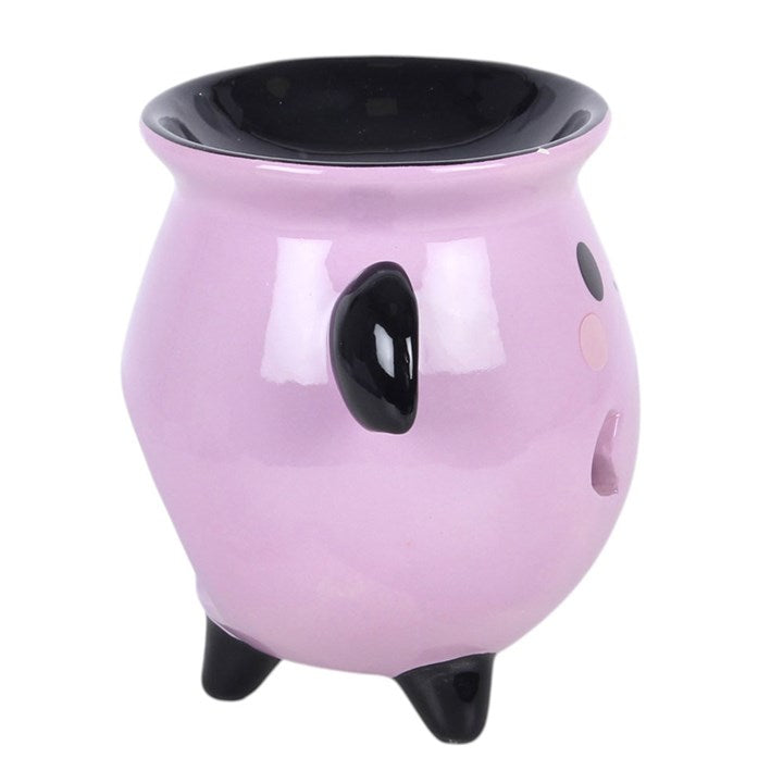 Pastel Bat Brew Cauldron Oil Burner | Witchy Home Fragrance & Spooky-Cute Decor Gift