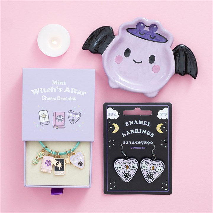 Pastel Batbrew Cauldron Trinket Dish | Witchy Jewellery Dish & Spooky-Cute Gift