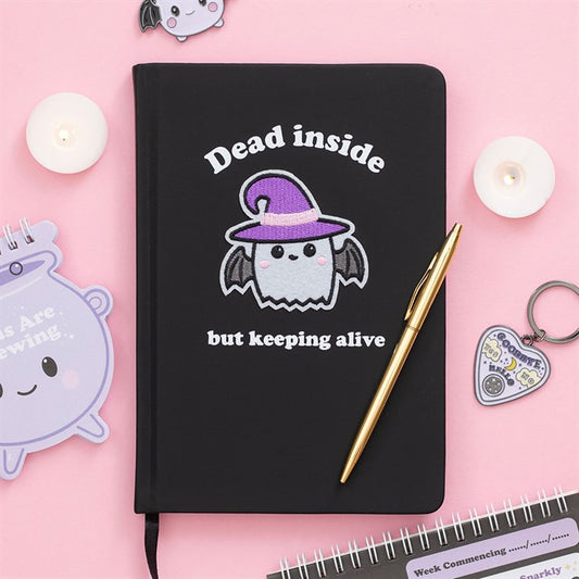 Dead Inside A5 Guided Mindfulness Journal | Gothic Spooky-Cute Stationery Gift