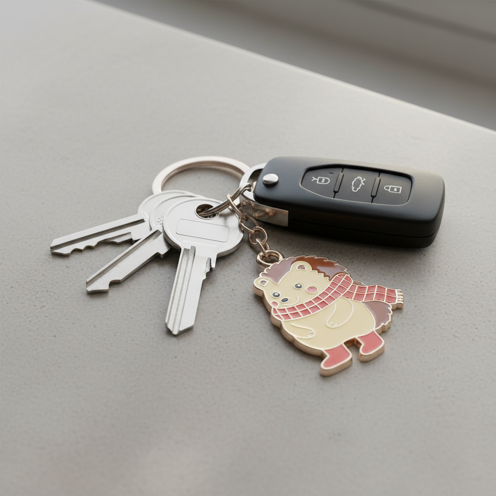 Hazel Hedgehog Keyring