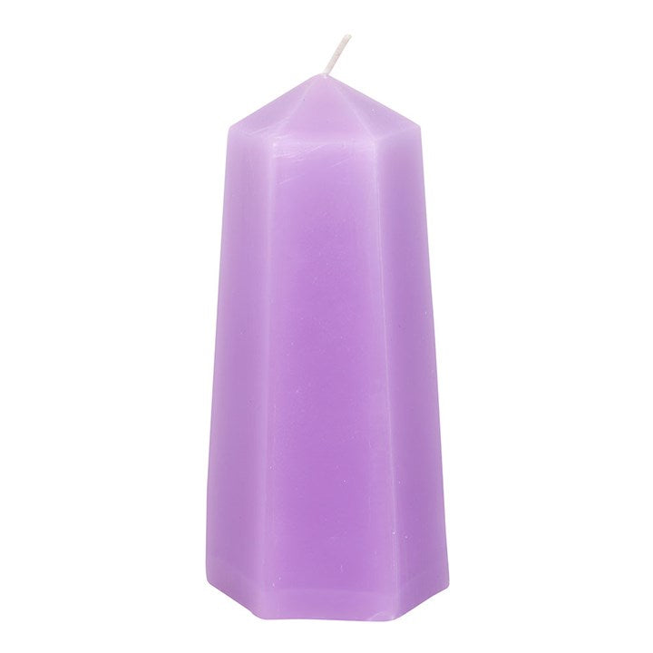 Calming Crystal Candle with Rough Amethyst 3