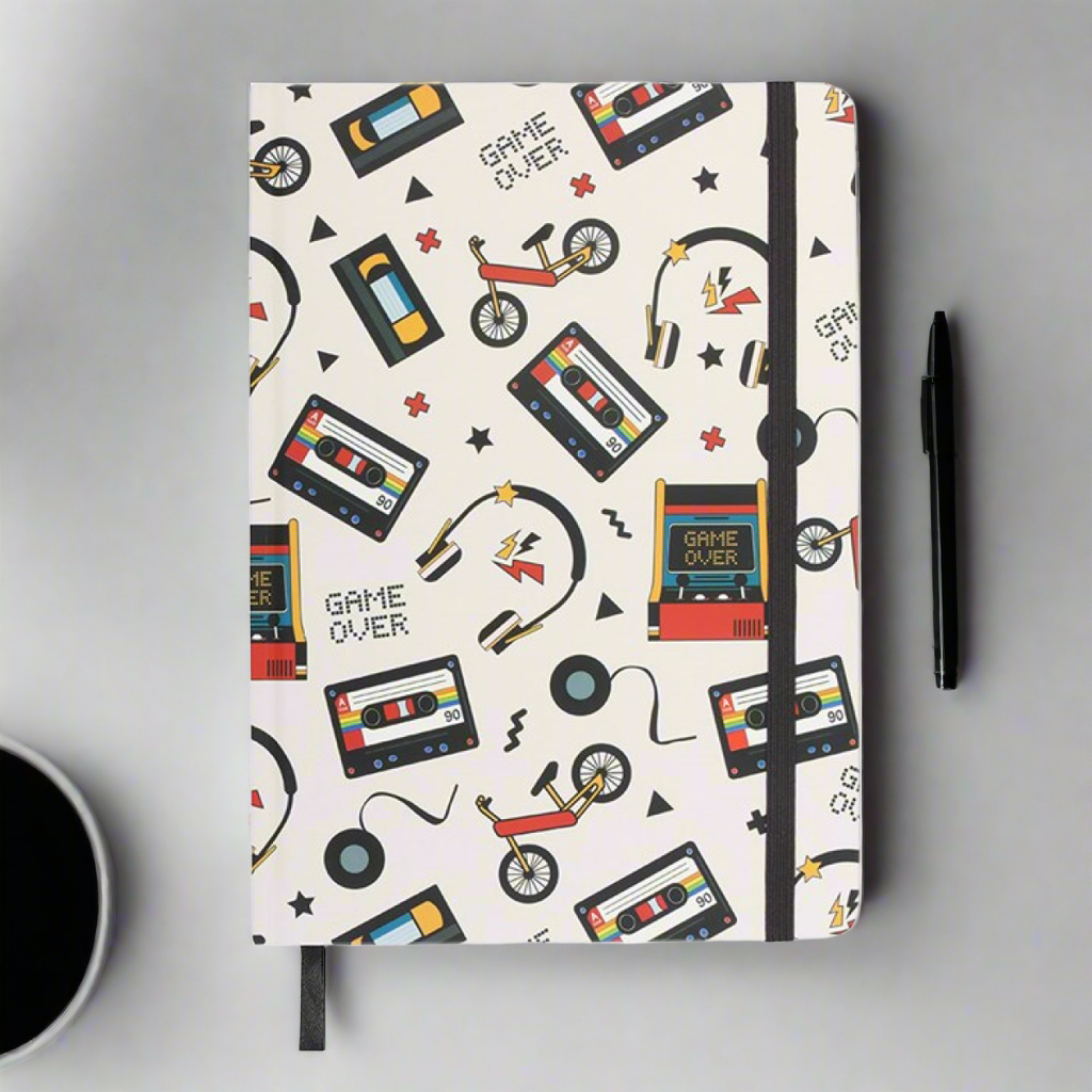 Retro 80s Print A5 Notebook