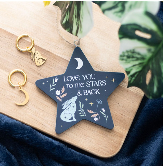 Love You to the Stars and Back Hare Hanging Decoration