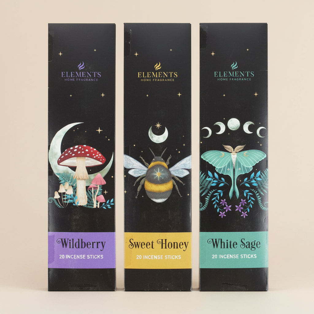 Set of 3 Dark Forest Incense Stick Packs