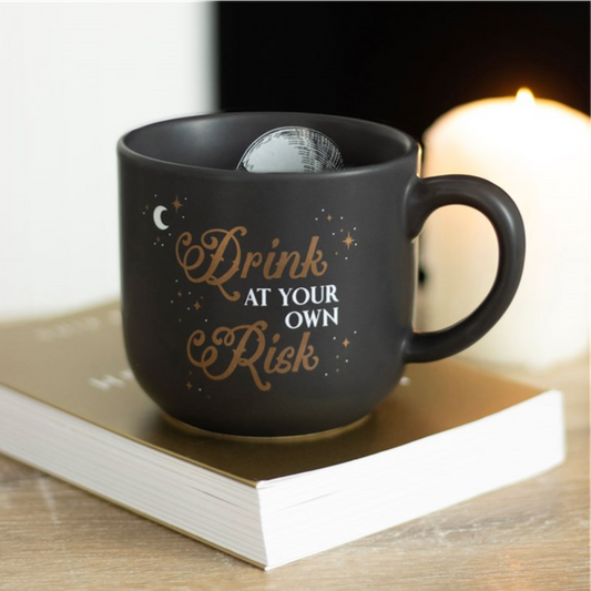 ‘Drink at Your Own Risk’ Oversized Teacup Mug