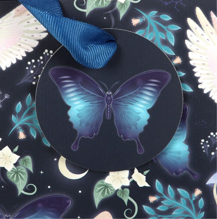 23cm Midnight Forest Owl Print Gift Bag