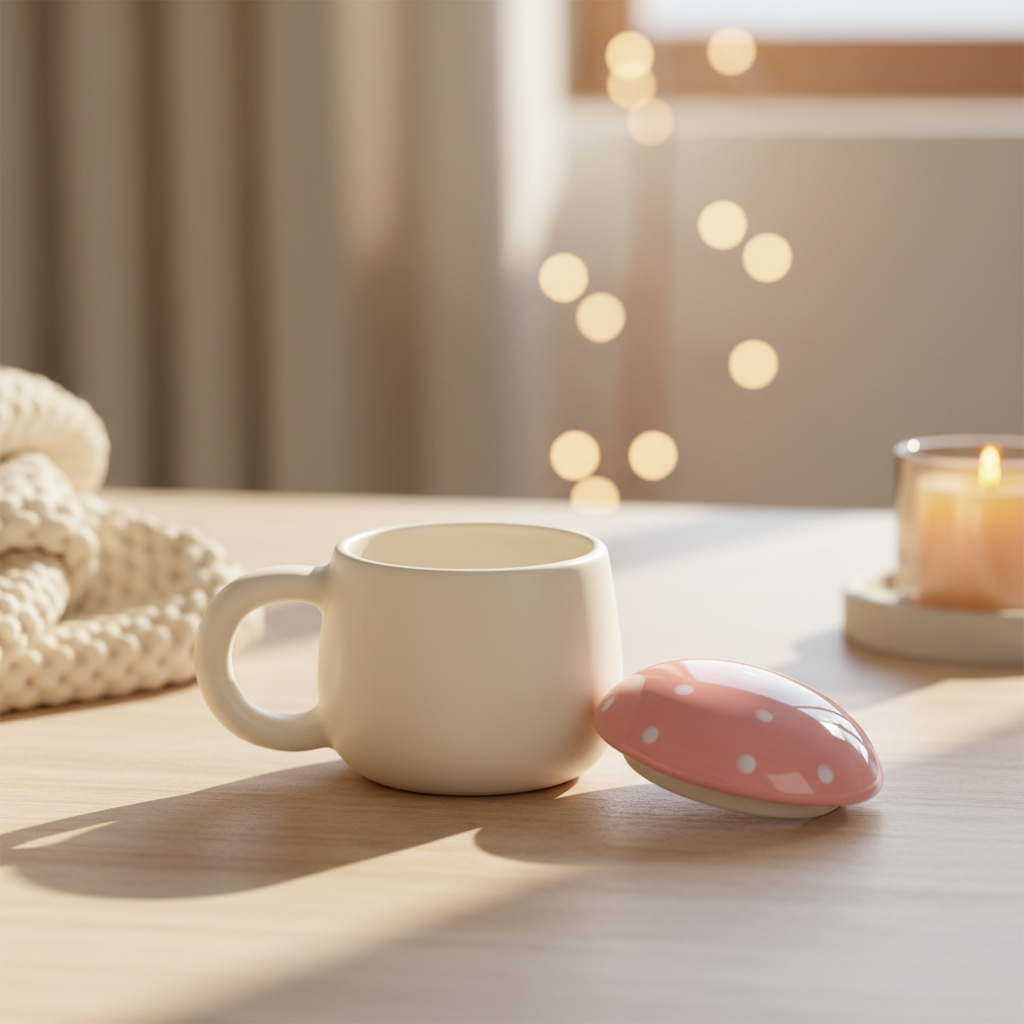 Pink Mushroom Mug