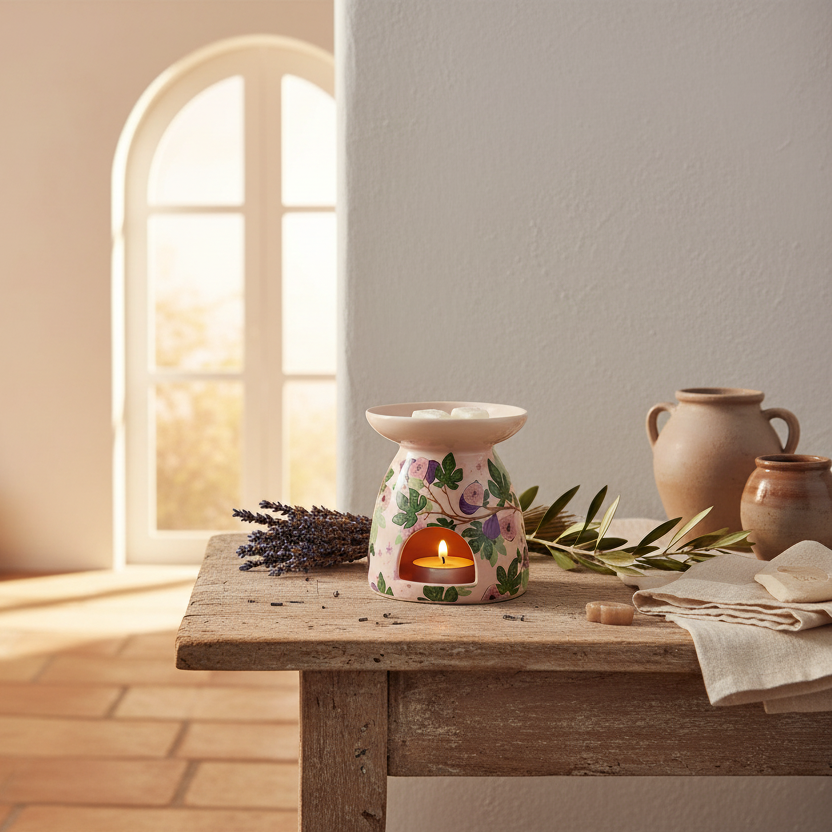 Fig Tree Print Oil Burner