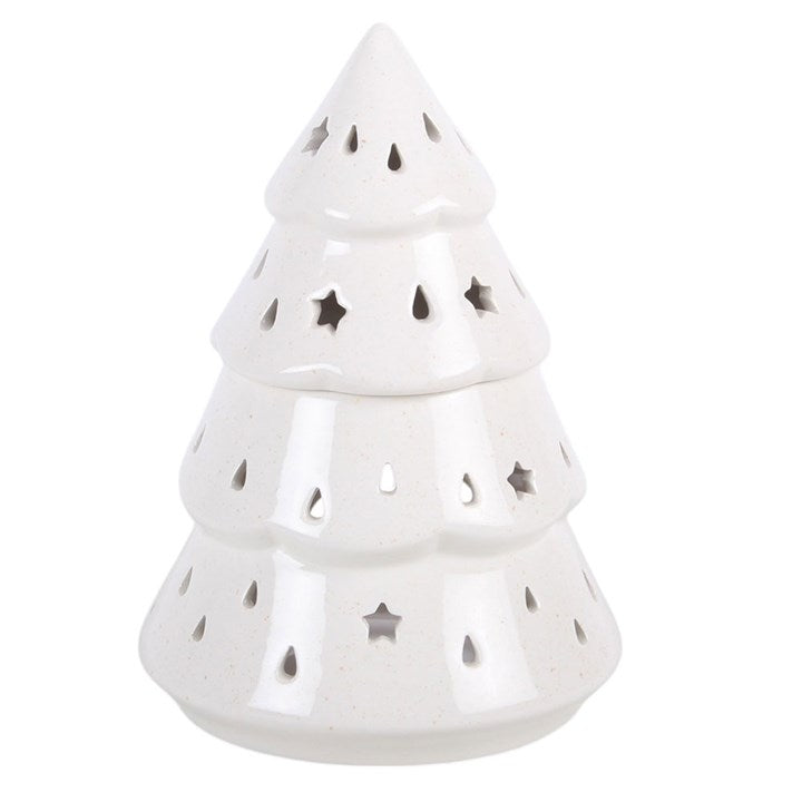White Winter Fir Tree Oil Burner
