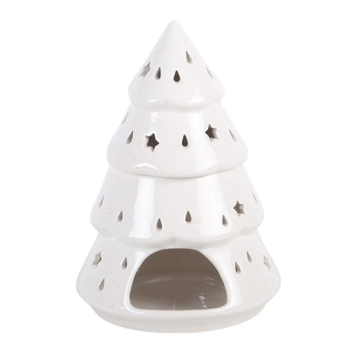 White Winter Fir Tree Oil Burner