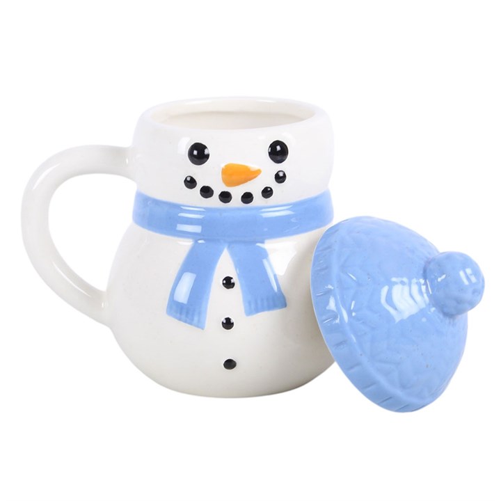 Winter Snowman Lidded Mug