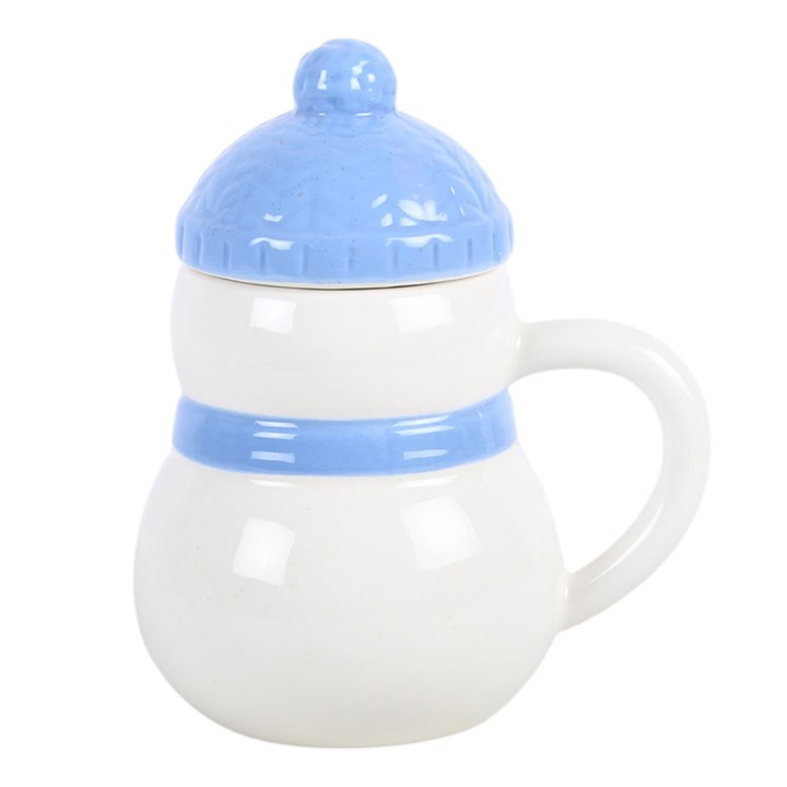 Winter Snowman Lidded Mug