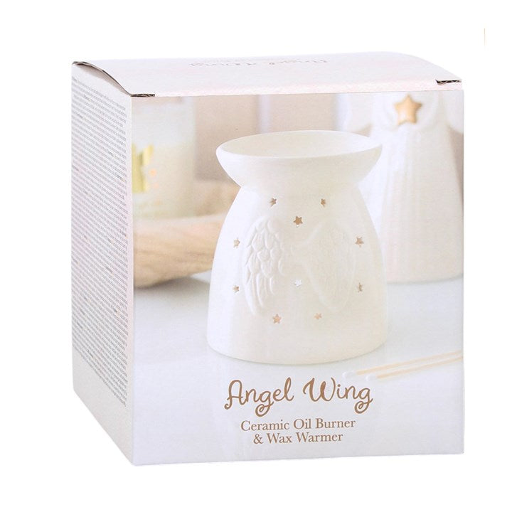 3D Angel Wing Oil Burner & Wax Warmer | Heavenly Home Fragrance & Celestial Decor Gift