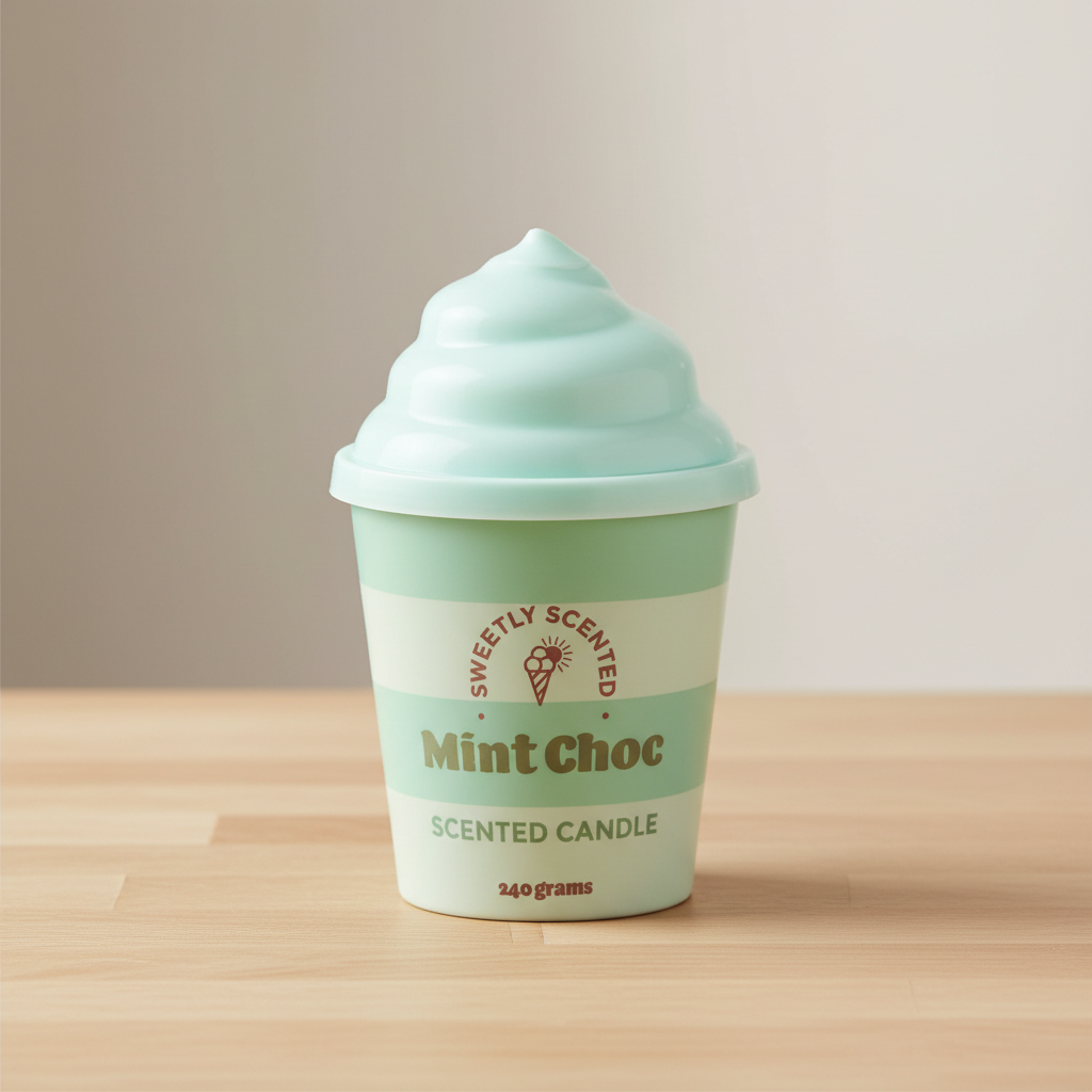 Mint Choc Ice Cream Scented Candle