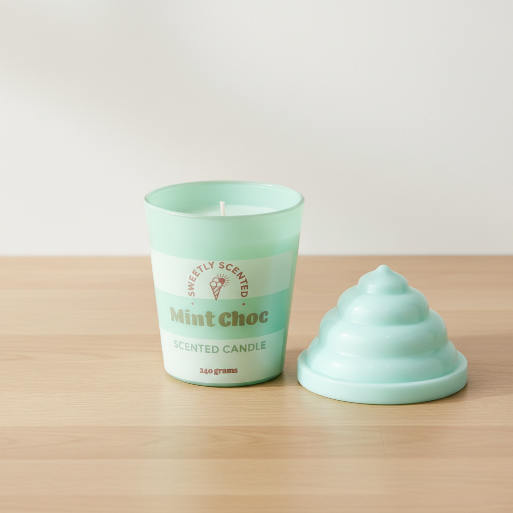 Mint Choc Ice Cream Scented Candle