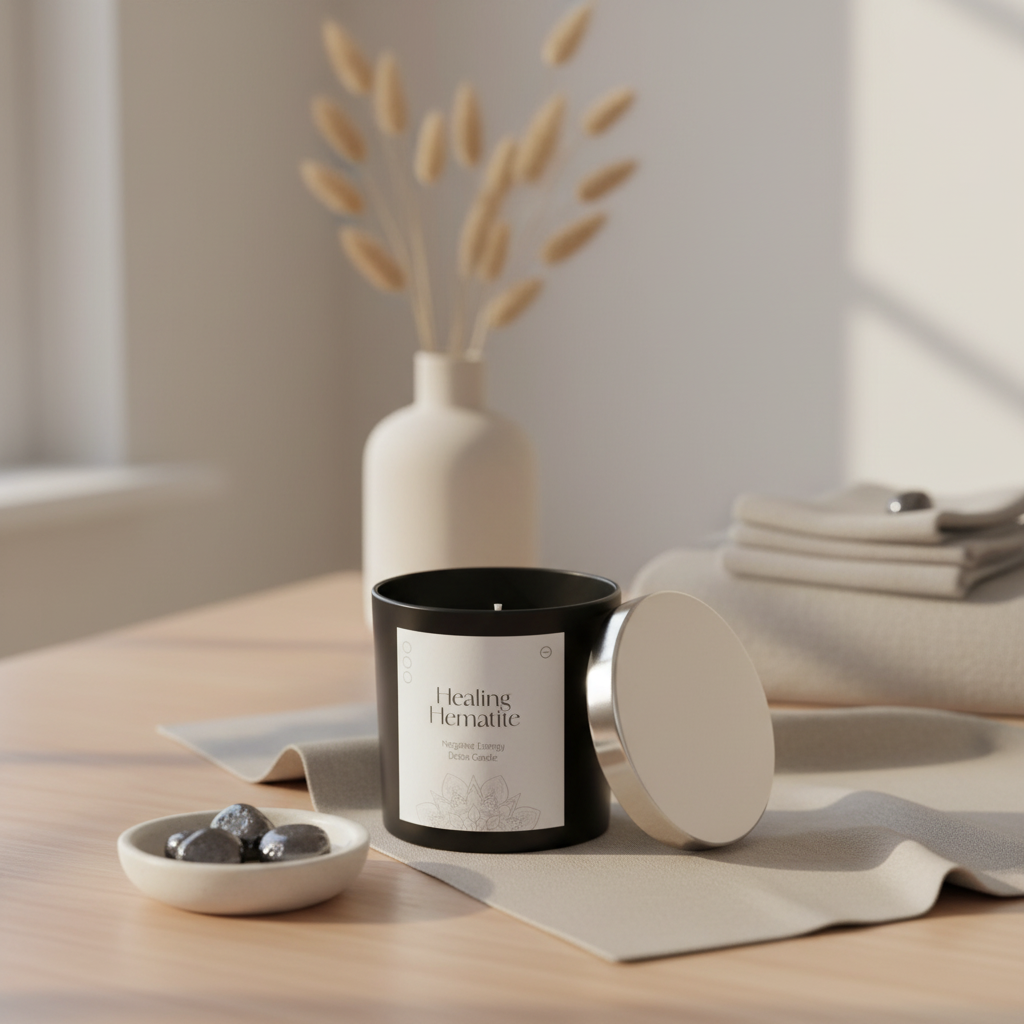 Healing Hematite Detox Candle