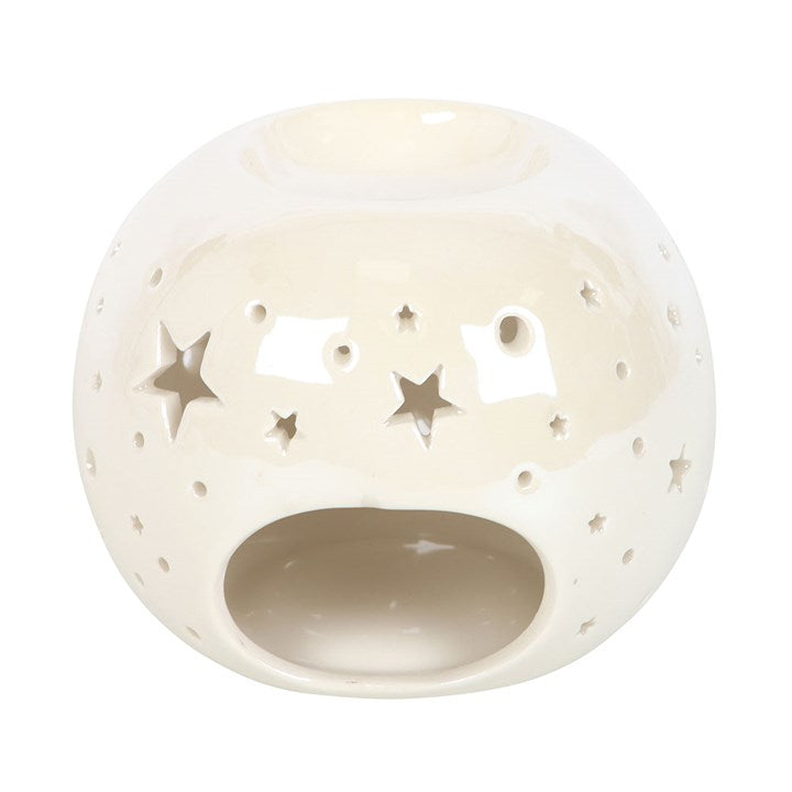 Iridescent Star Oil Burner & Wax Warmer – Elegant Home Fragrance Accessory