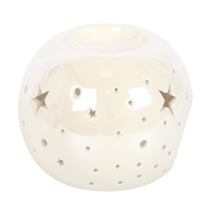 Iridescent Star Oil Burner & Wax Warmer – Elegant Home Fragrance Accessory