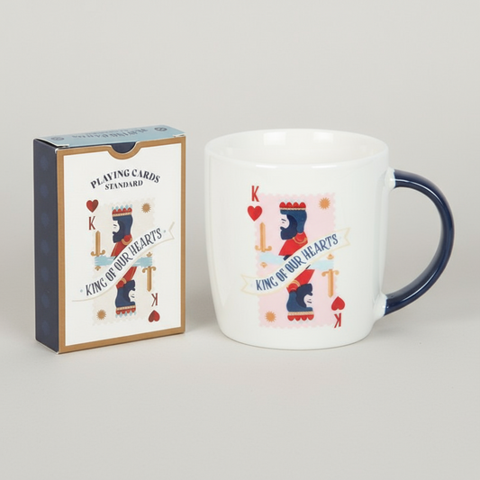 King of Our Hearts Mug and Playing Cards Set