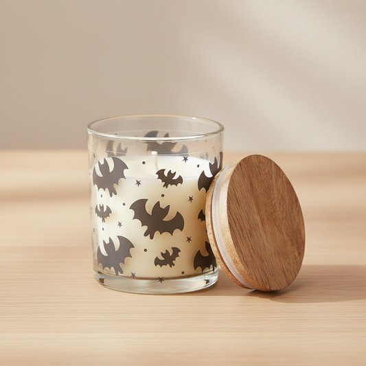 Bat Print Mulberry Candle