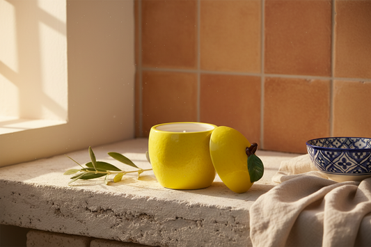 Lemon Shaped Candle Jar