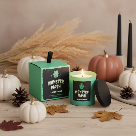 Monster Mash Apple Cider Candle | Halloween Scented Candle & Autumn Gift
