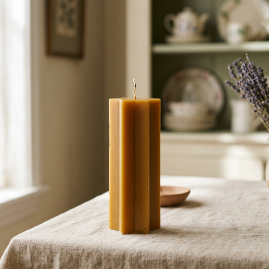 Gold Starry Night Star Shaped Taper Candle