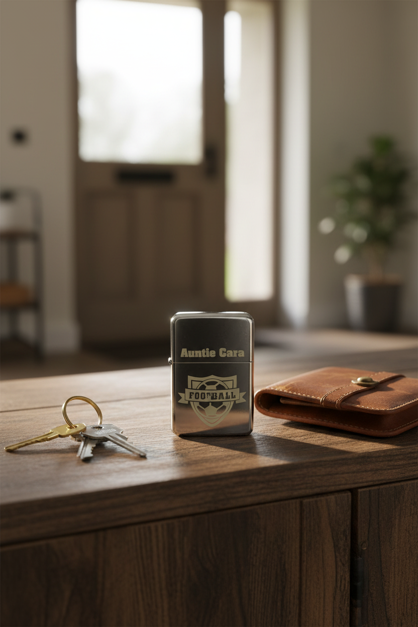 Personalised Football Lighter | Custom Gift for Football Fans