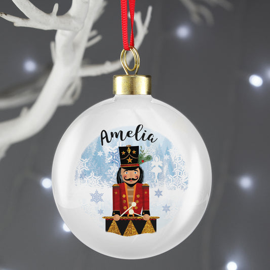Personalised Nutcracker Christmas Bauble