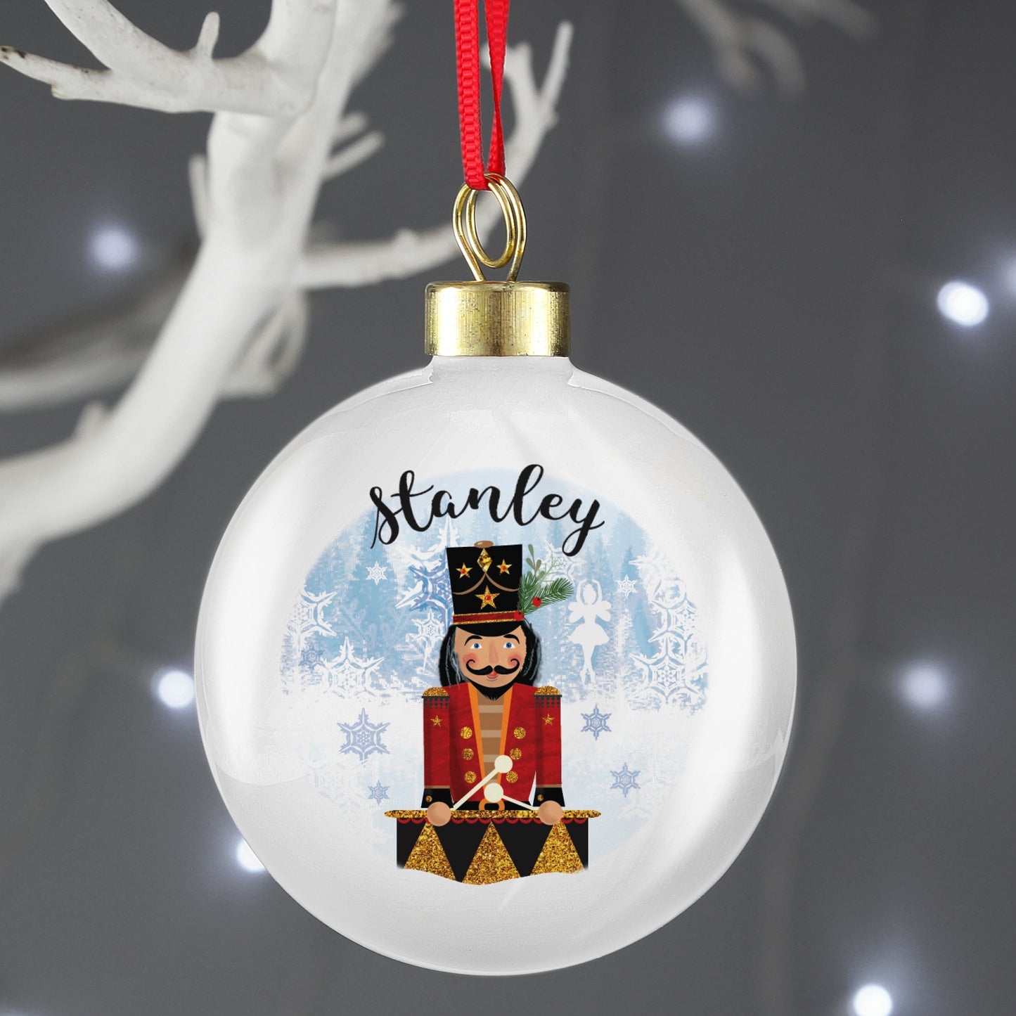 Personalised Nutcracker Christmas Bauble