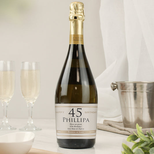 Big Age Personalised Prosecco – A Sparkling Celebration Gift