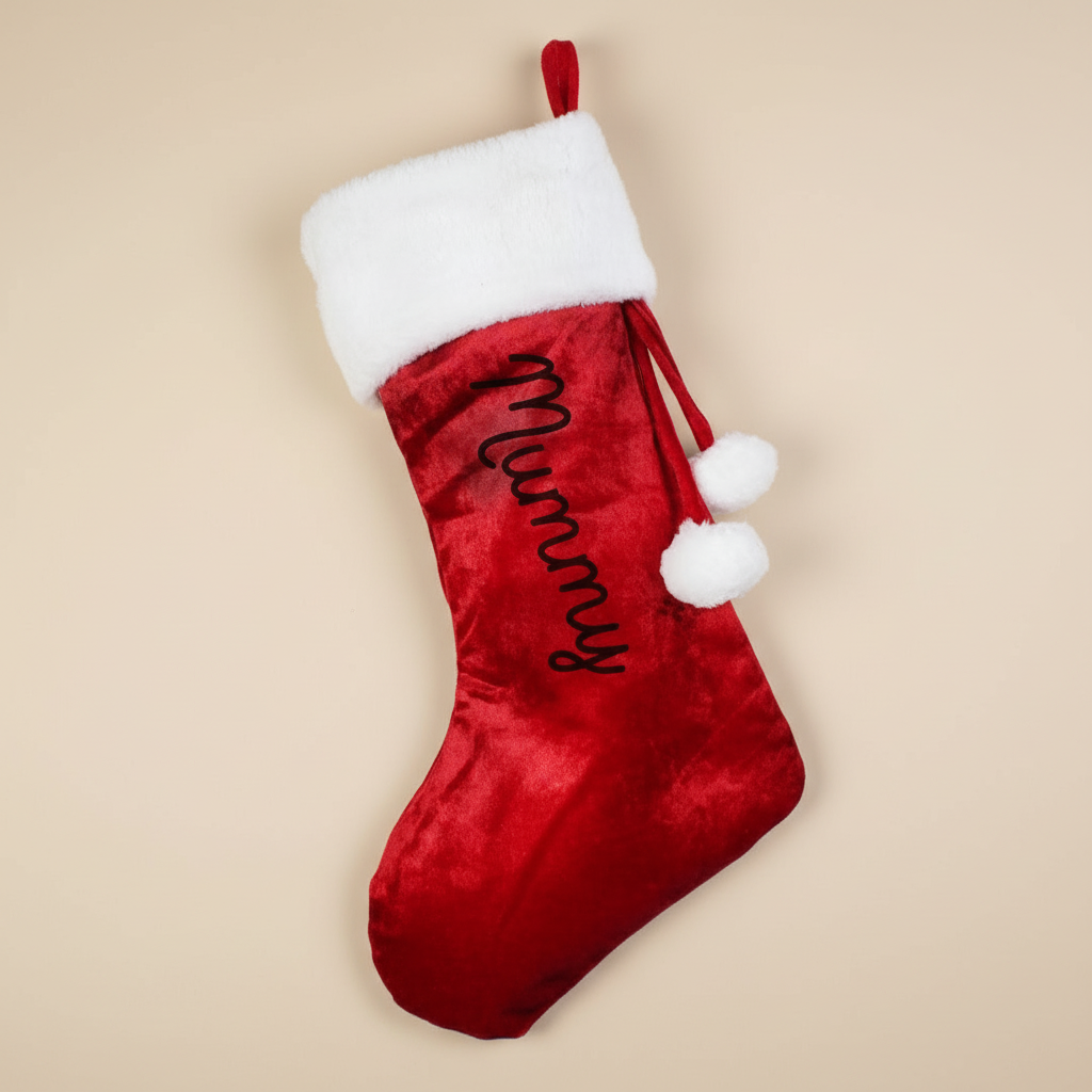 Personalised Name Only Red Stocking