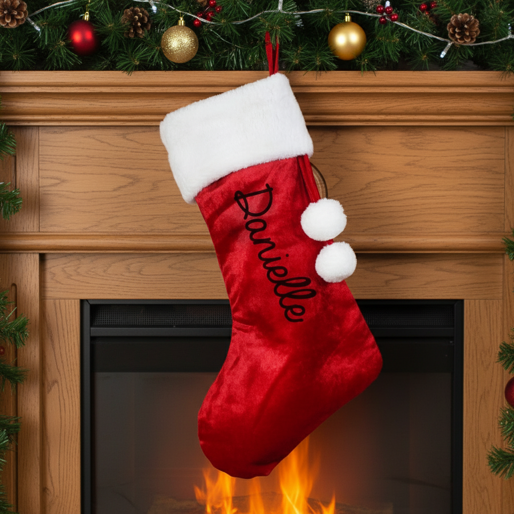 Personalised Name Only Red Stocking