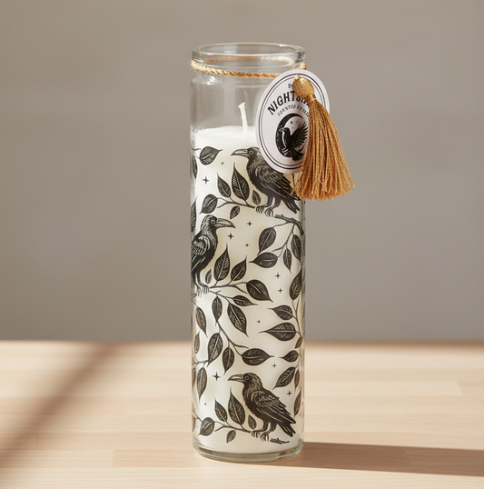 Mystic Raven Deadly Nightshade Tube Candle