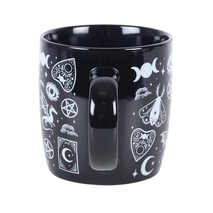 Spellbound Secrets Mystical Print Mug | Witchy Gothic Mug & Magical Gift