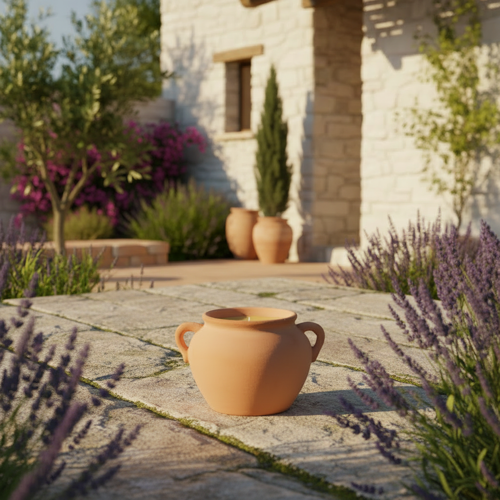 Terracotta Urn Citronella Candle – Rustic Style Meets Practical Charm
