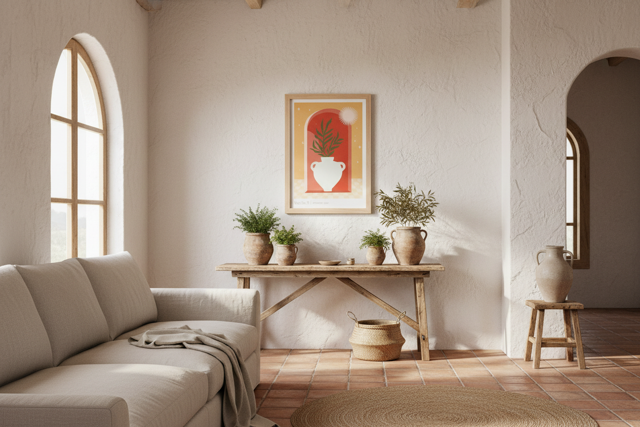Vase No.4 Framed Wall Art Print