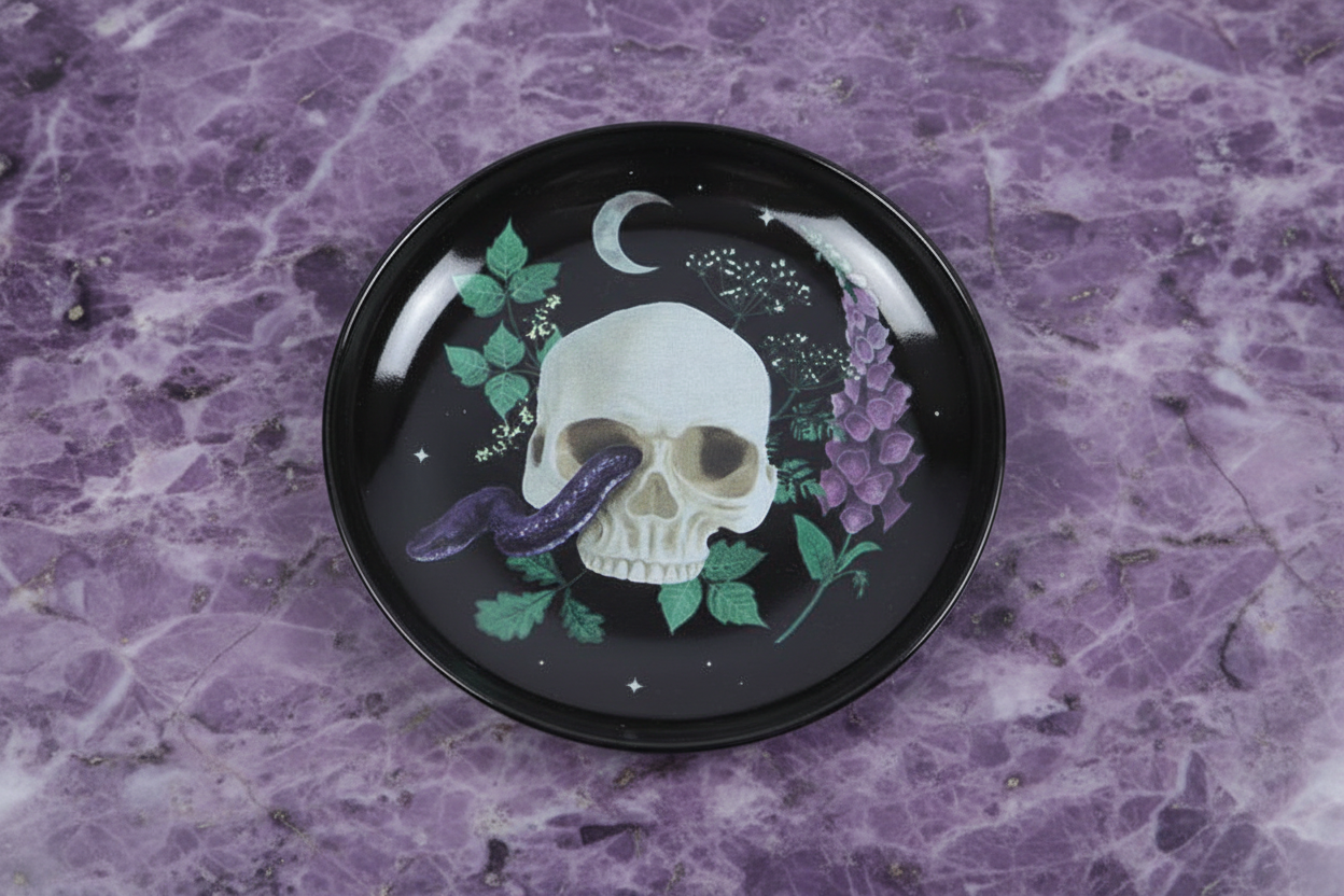 Venom & Vines Skull Trinket Dish