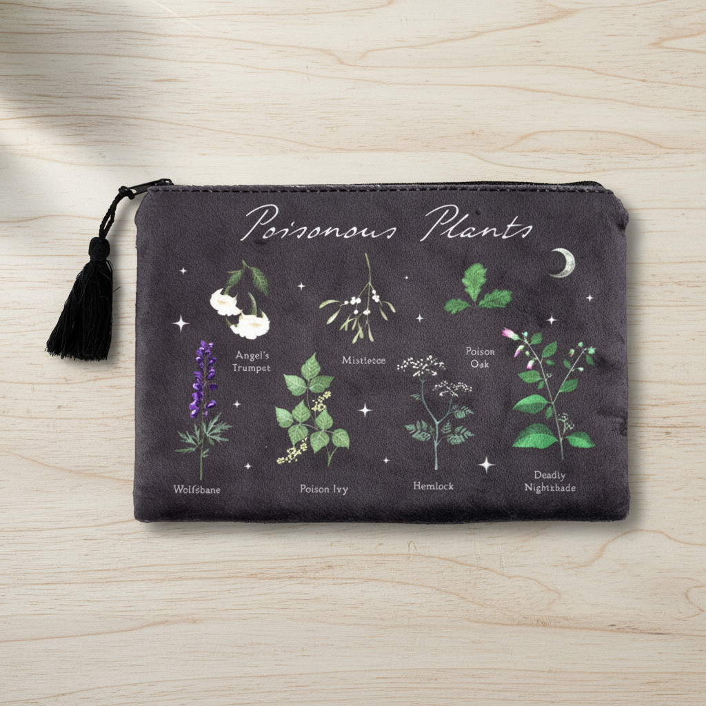 Poisonous Plants Makeup Bag