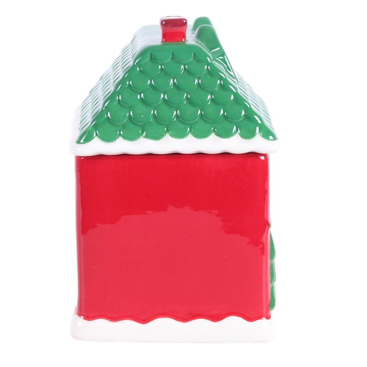 Red Christmas House Oil Burner