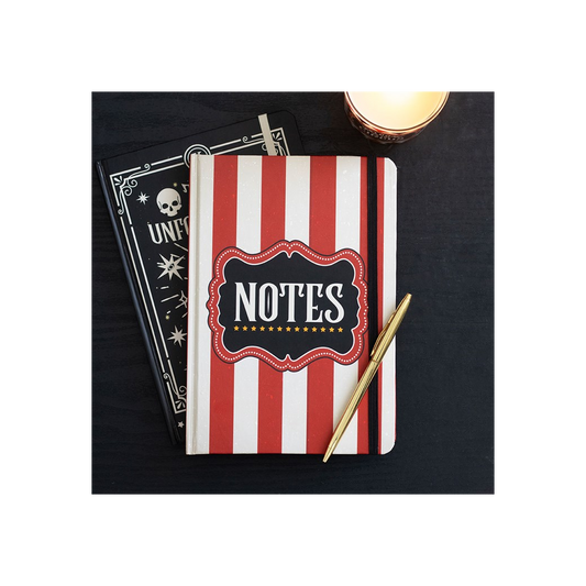Red Circus Stripe A5 Notebook