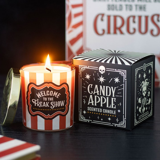 Freak Show Candy Apple Candle
