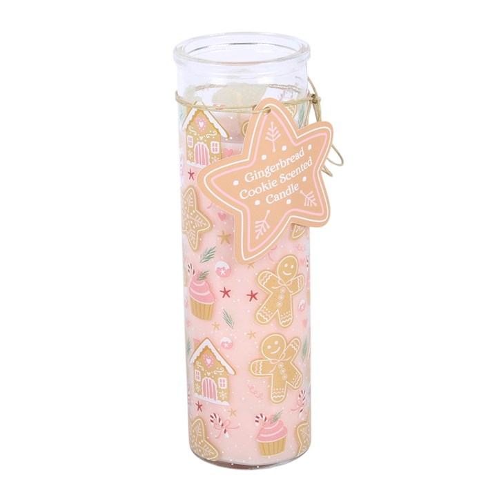 Gingerbread Cookie Tube Candle