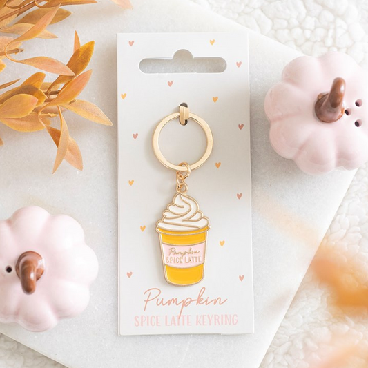 Pumpkin Spice Latte Keyring
