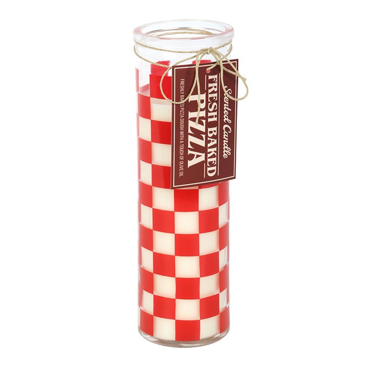Fresh Baked Pizza Scented Tube Candle | Novelty Food Candle | Foodie Gift