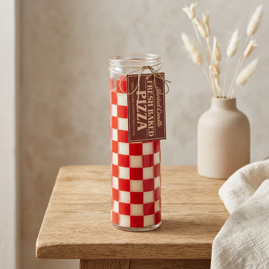 Fresh Baked Pizza Scented Tube Candle | Novelty Food Candle | Foodie Gift