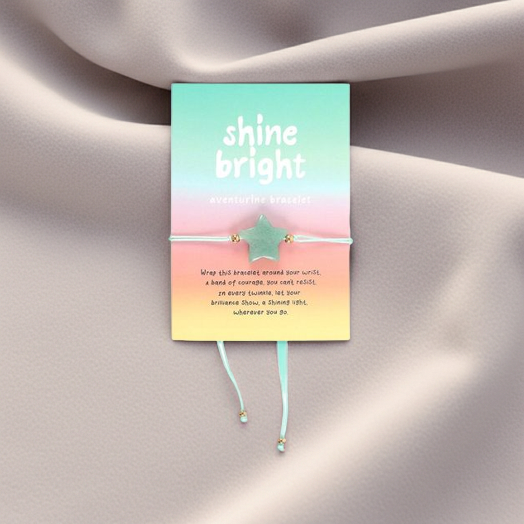 Shine Bright Aventurine Crystal Star Bracelet