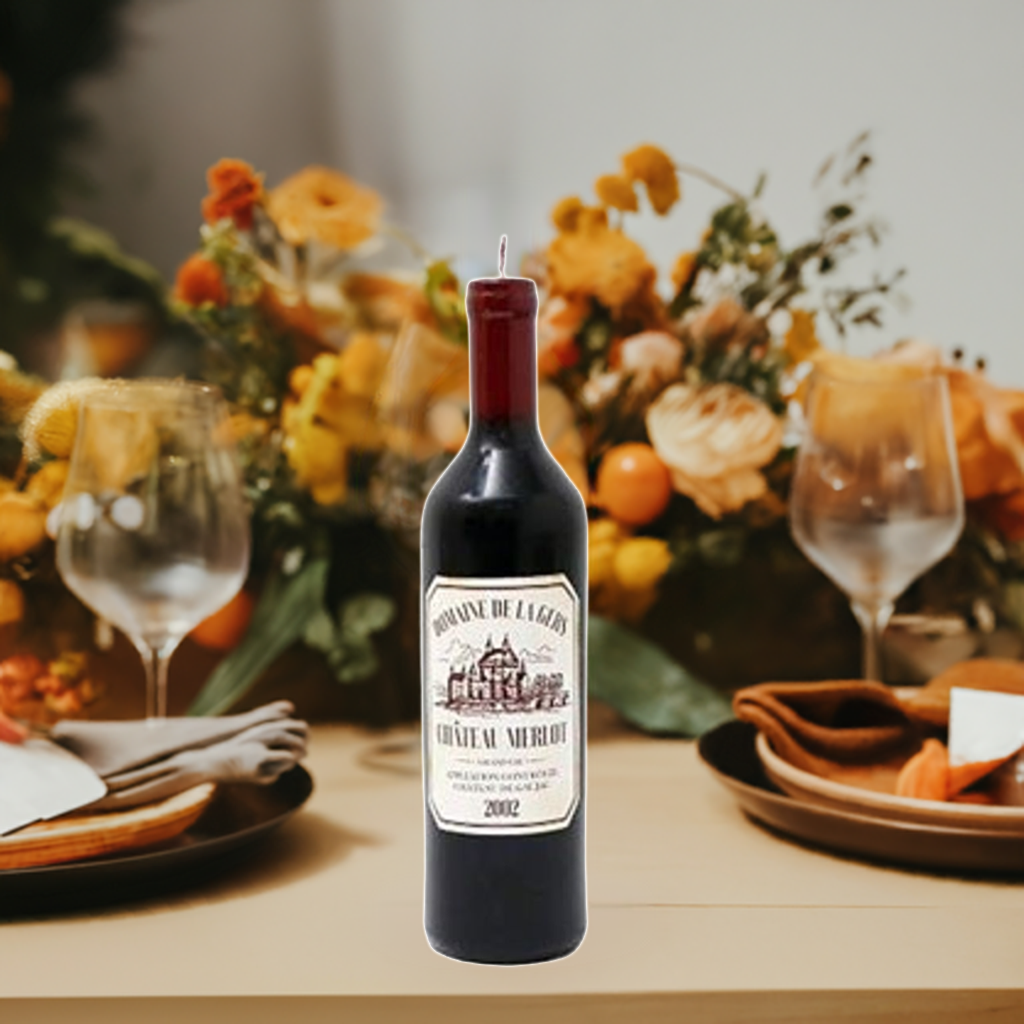 Wine Bottle Shaped Candle