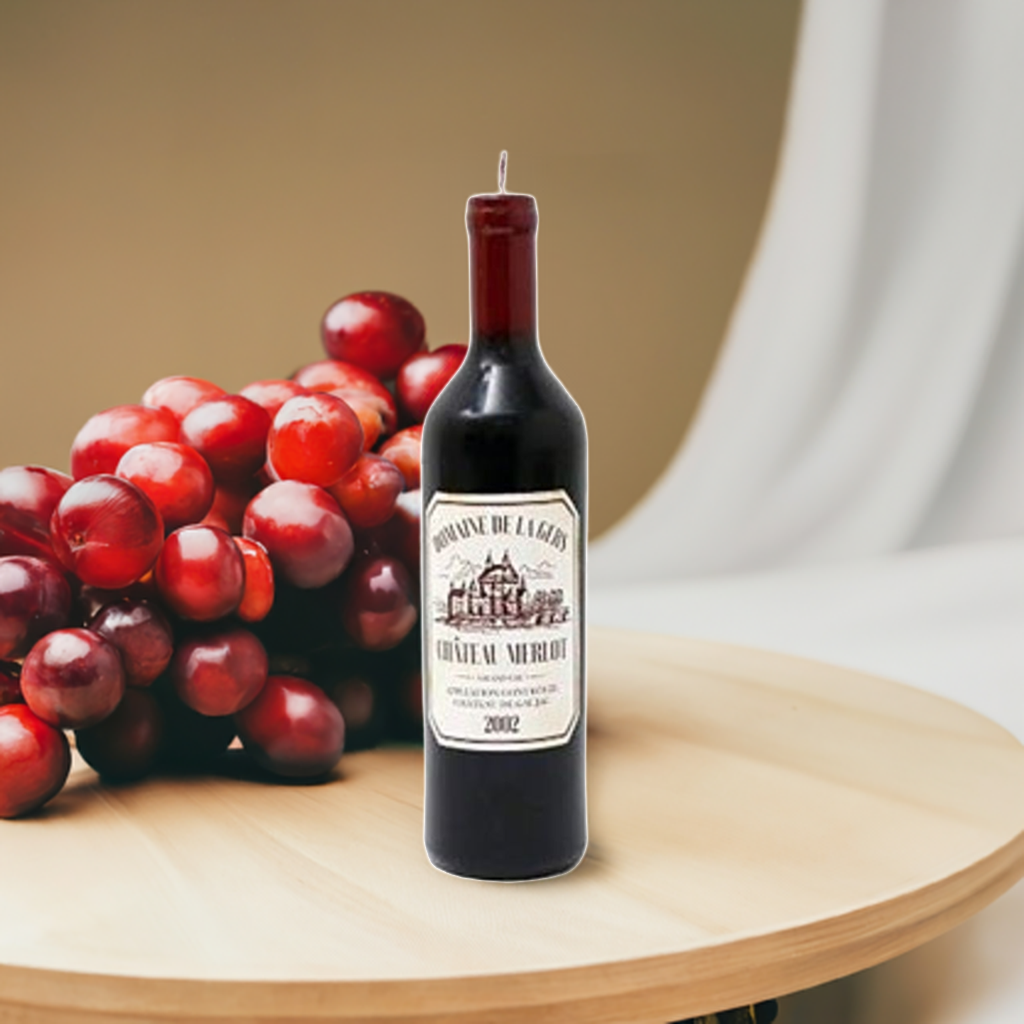 Wine Bottle Shaped Candle