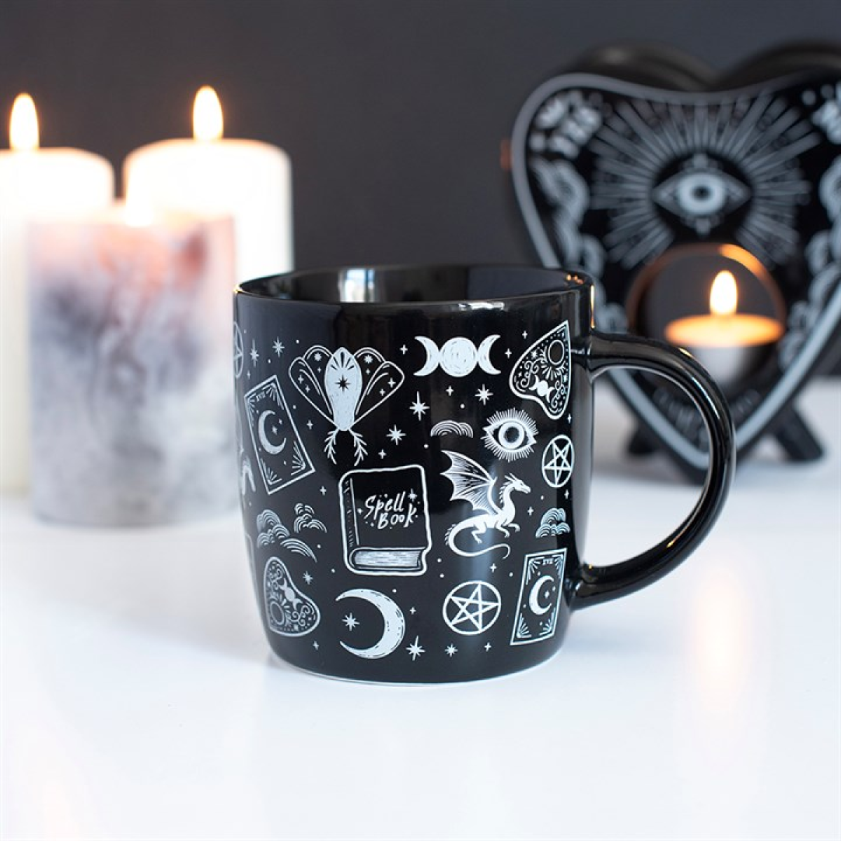 Spellbound Secrets Mystical Print Mug | Witchy Gothic Mug & Magical Gift
